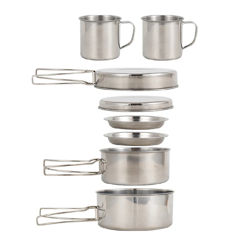 Camping Cooking Roll - Set da 8 Pezzi per Campeggio,