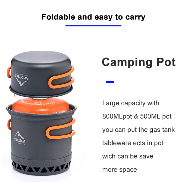 Camping Cooking Equipment Electric - L68AWIDESEA Pentole da campeggio Set da