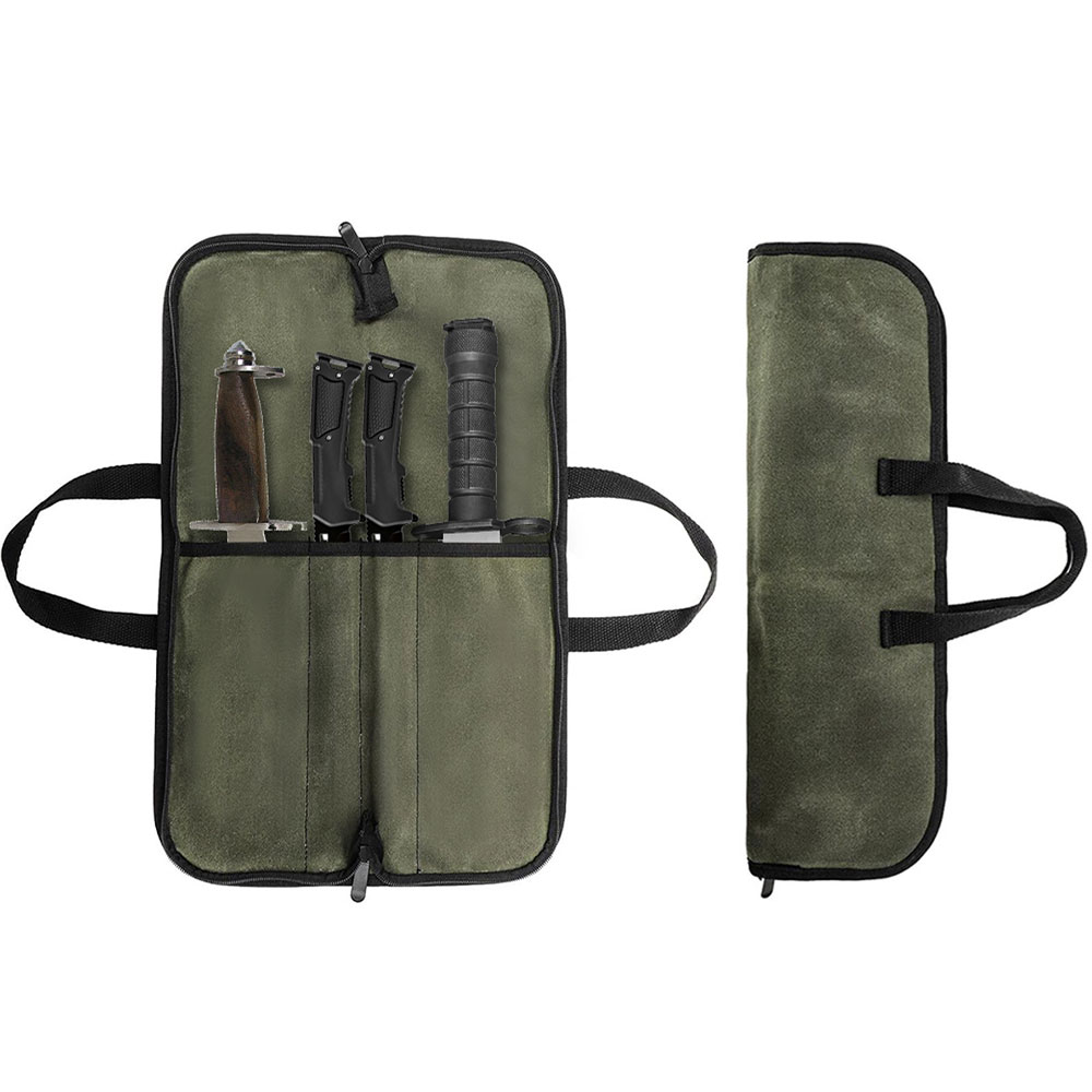 Camping Cooking Roll - Borsa Porta Coltelli in Tela Cerata