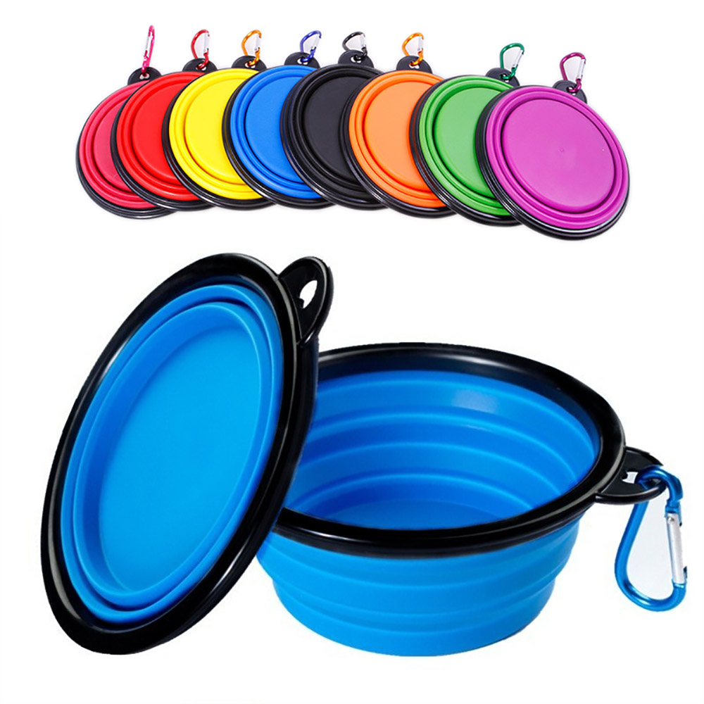 Camping Cooking Food - Ciotola Pieghevole in Silicone per Cani,