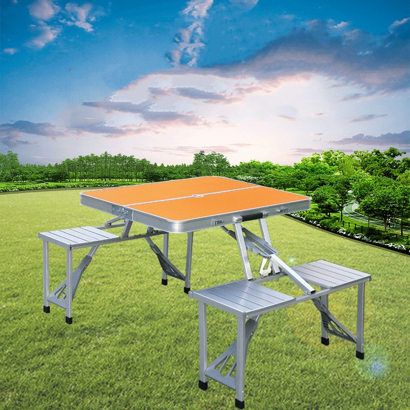 Camping Cooking Table - Tavolo e sedia pieghevoli da campeggio