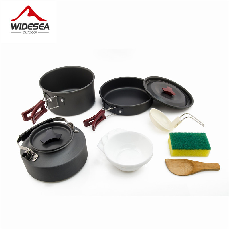 Camping Cooking And Eating Set - Widesea Set di pentole da campeggio