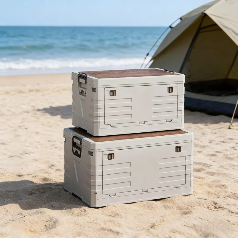 Camping Cooking Food - Contenitore Portaoggetti per Auto, Scatola Pieghevole
