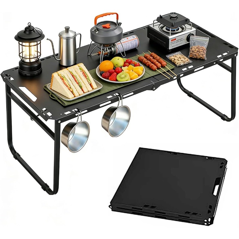 Camping Cooking Table - Tavolo da Campeggio Pieghevole Regolabile Portatile