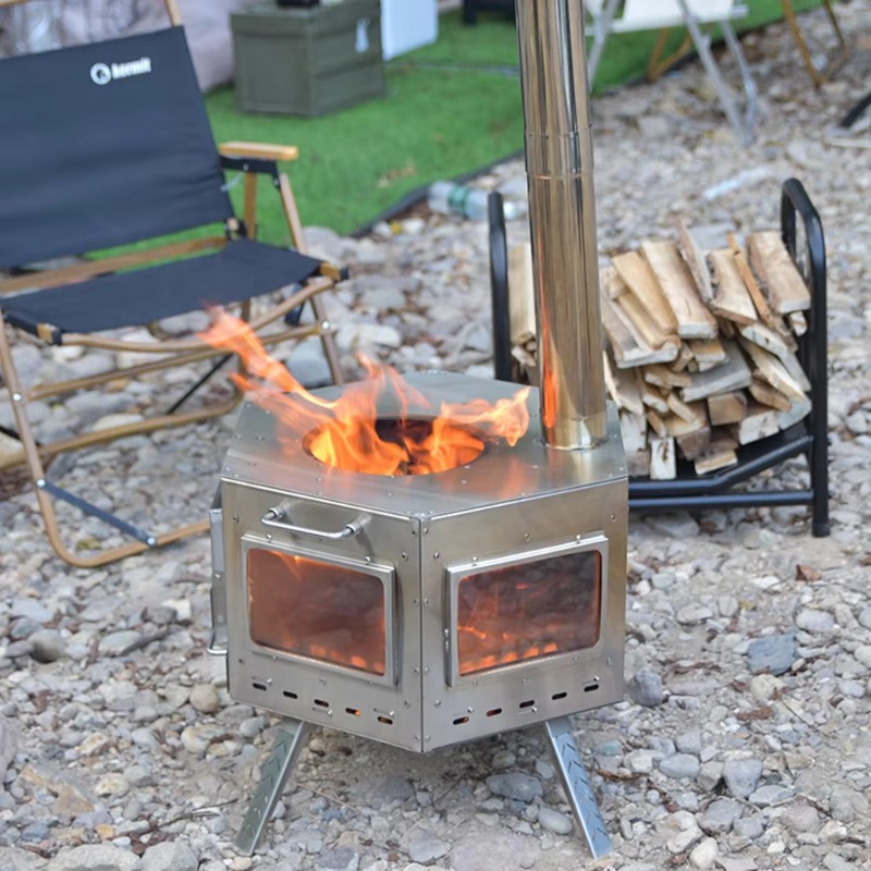 Camping Cooking Portable - 【Popolare】Fornello da Campeggio Pieghevole Multifunzione in