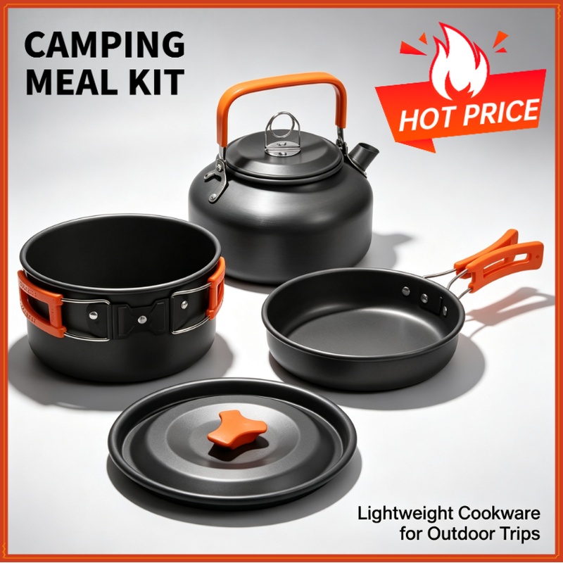 Camping Cooking Roll - Set da cucina da campeggio, pentole
