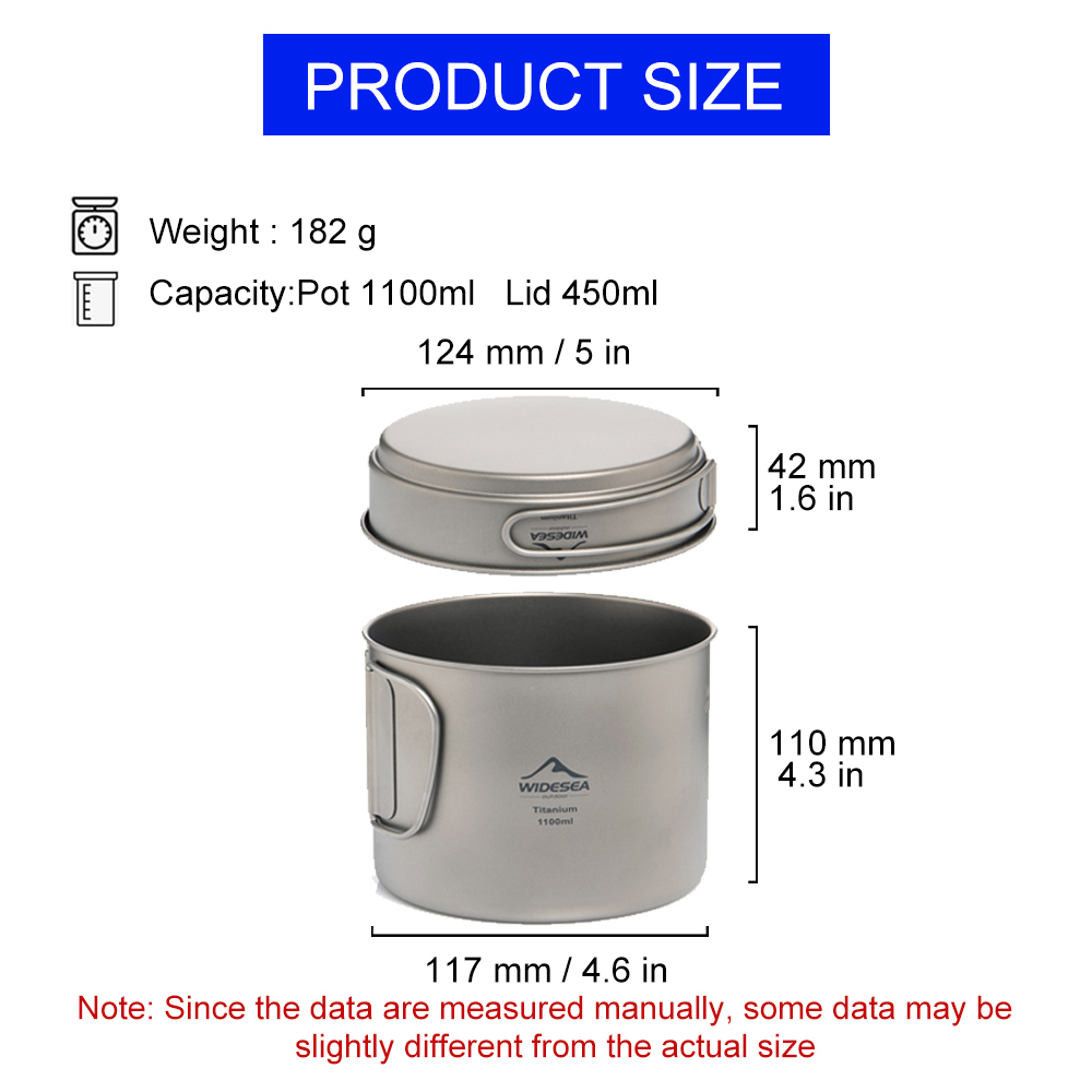 Widesea Pentola da campeggio u - Camping Cooking Set Stainless Steel recensione e prezzo
