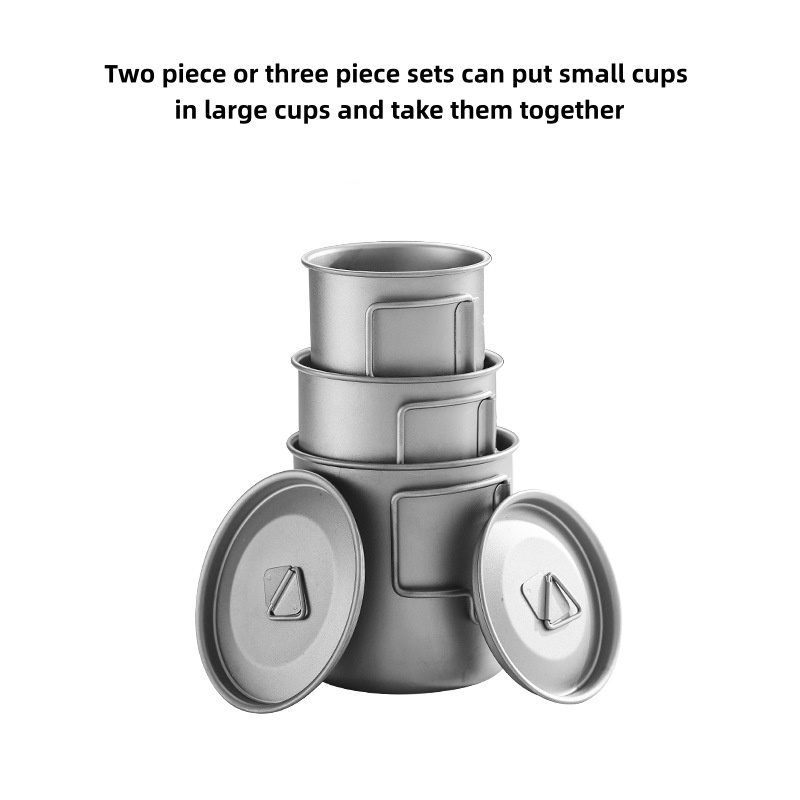 Tazza da campeggio in titanio  - Camping Cooking Set Stainless Steel recensione e prezzo