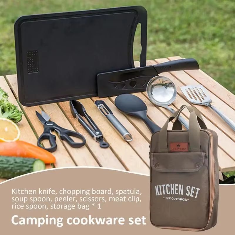 Set da Cucina da Campeggio 8 P - Camping Cooking Set Stainless Steel recensione e prezzo