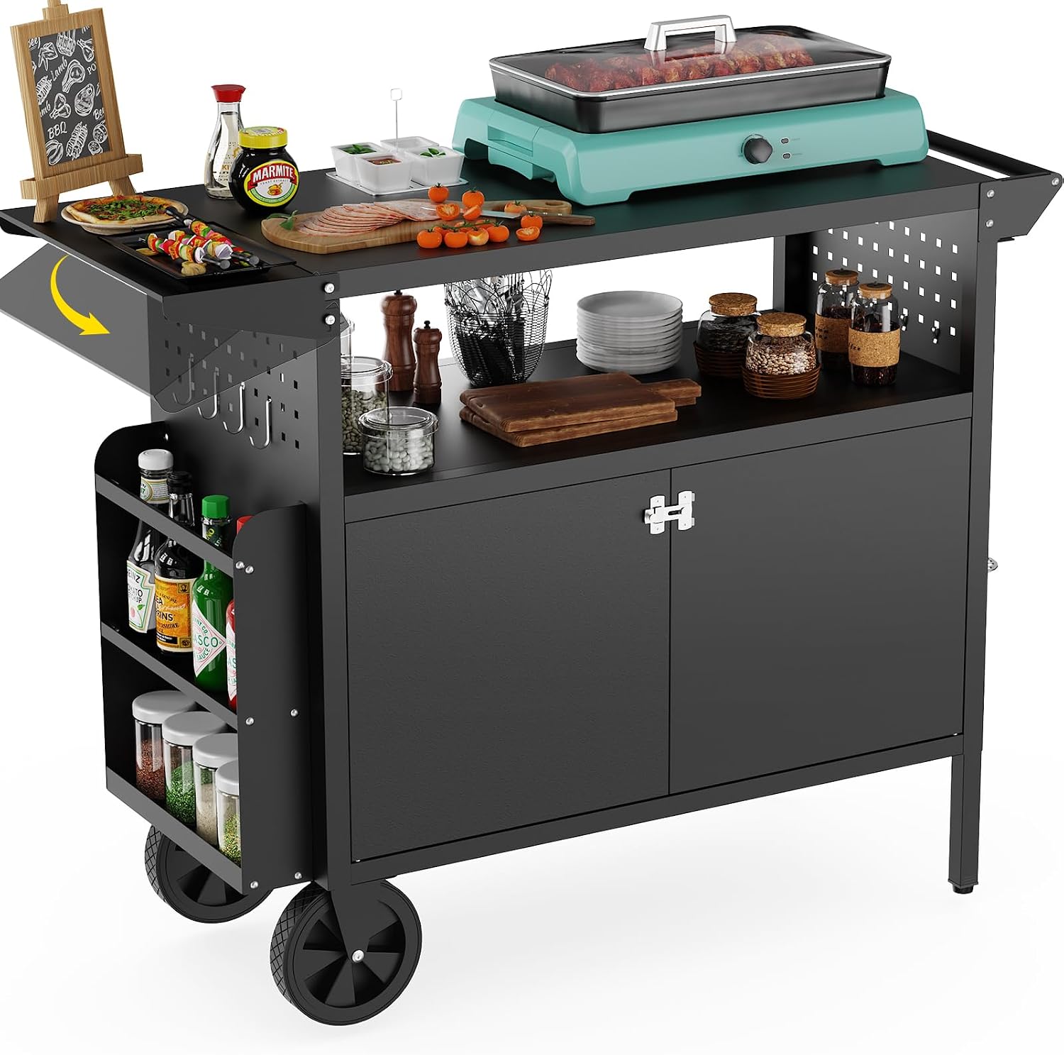 Carrello da esterno per barbec - Camping Cooking Food recensione e prezzo