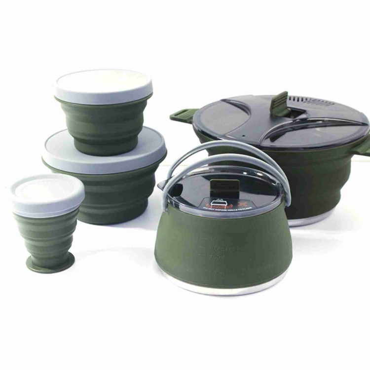 Set di pentole pieghevoli Set  - Camping Cooking Set Compact recensione e prezzo
