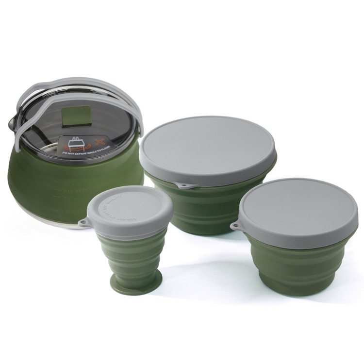 Set di pentole pieghevoli Set  - Camping Cooking Set Compact recensione e prezzo