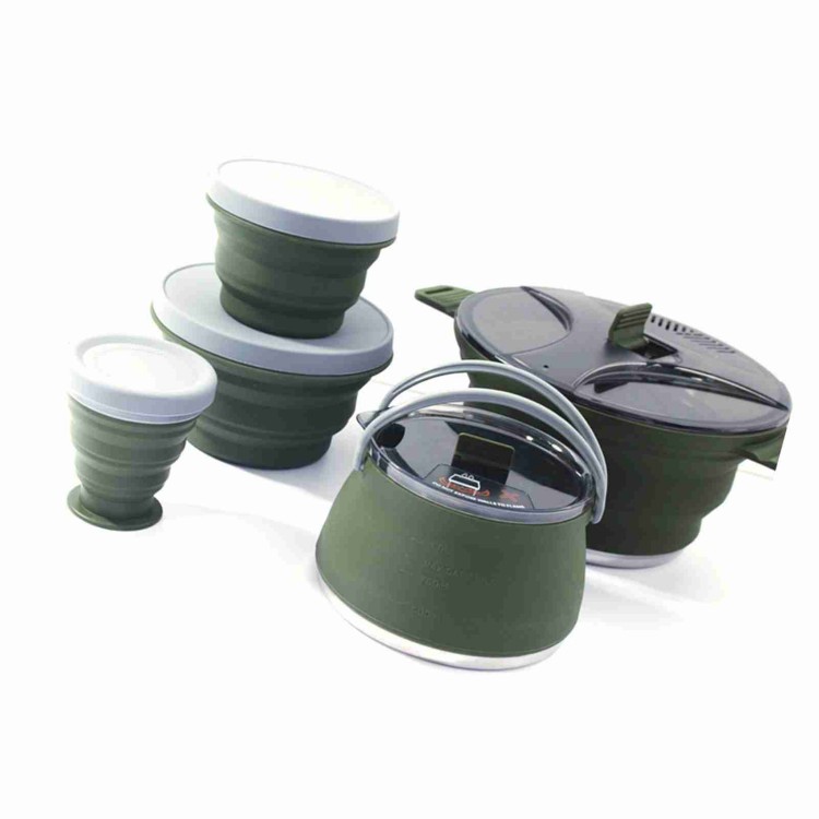 Set di pentole pieghevoli Set  - Camping Cooking Set Compact recensione e prezzo