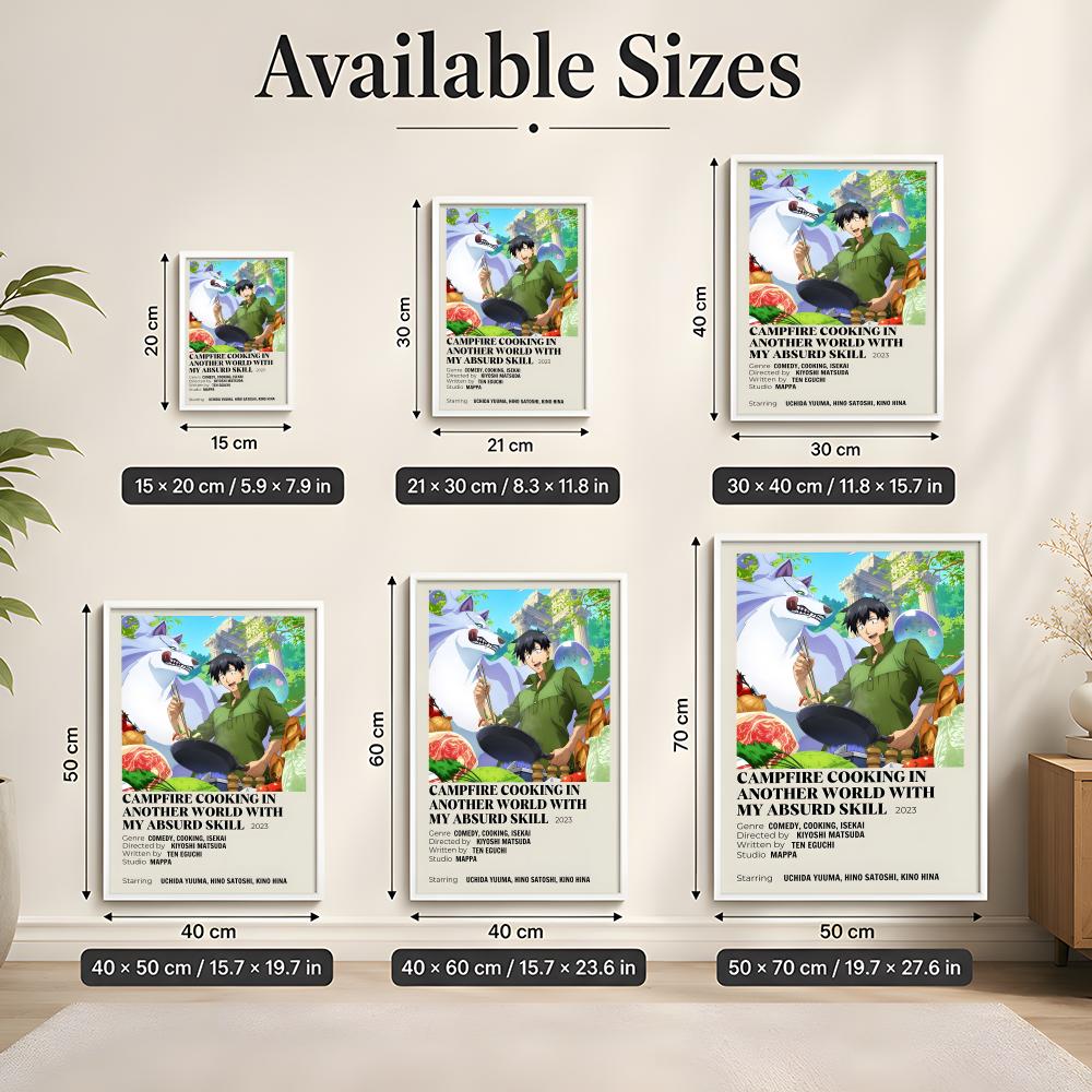 Poster HD con stampa 'Cucinare - Campfire Cooking With My Absurd Skill recensione e prezzo