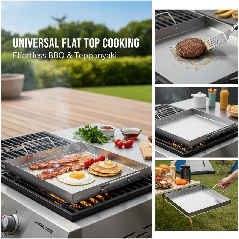 Piastra universale piatta 18x1 - Camping Cooking Set Stainless Steel recensione e prezzo