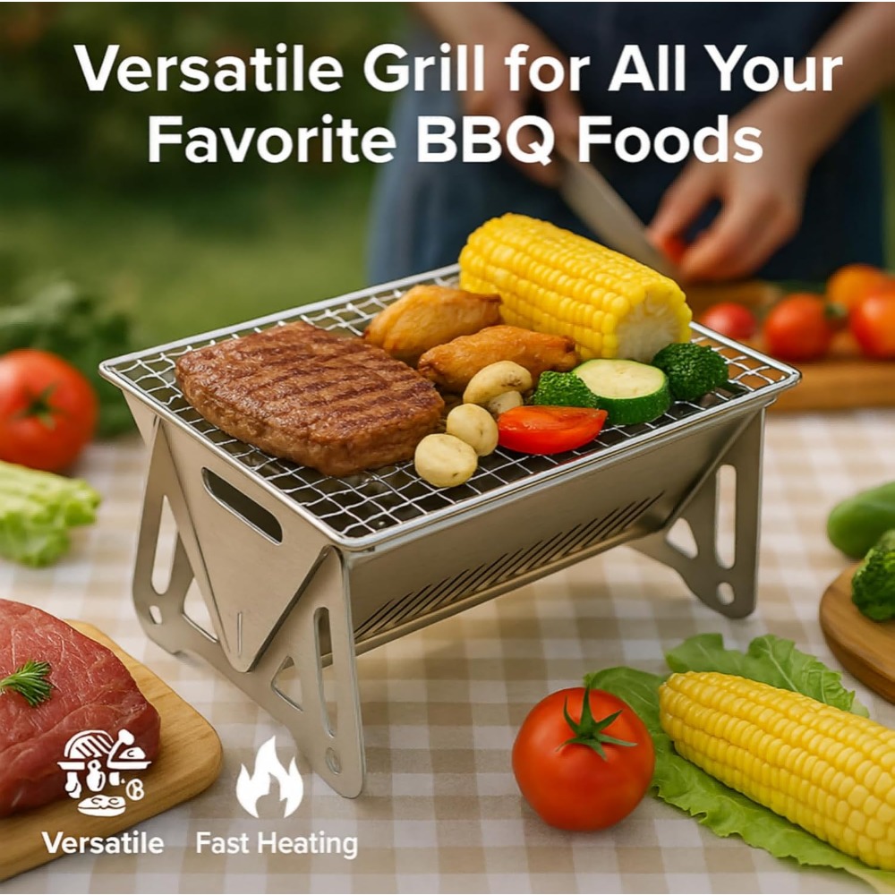 Griglia per barbecue a carbone - Camping Cooking Set Compact recensione e prezzo