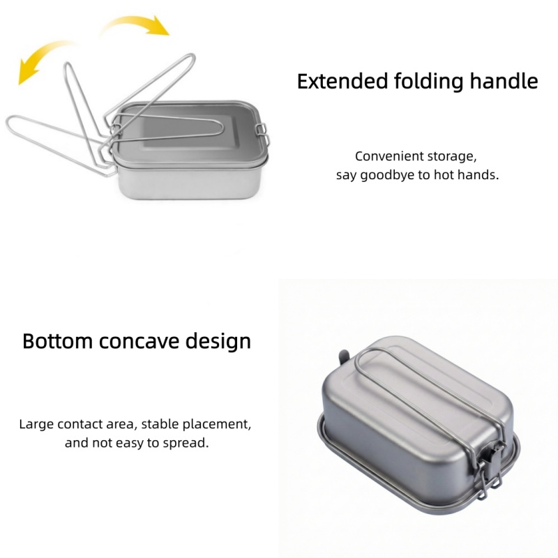 Contenitore per il pranzo in t - Camping Cooking Set Stainless Steel recensione e prezzo