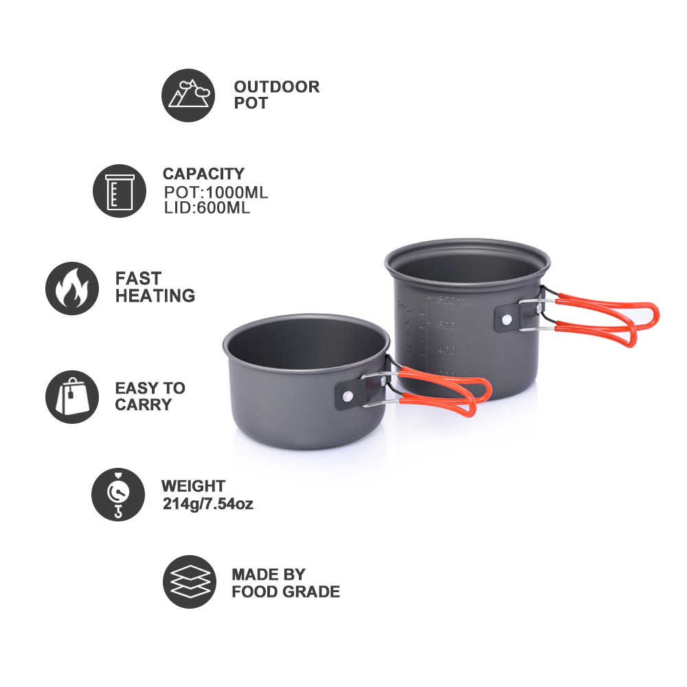 Widesea stoviglie da campeggio - Camping Cooking And Eating Set recensione e prezzo