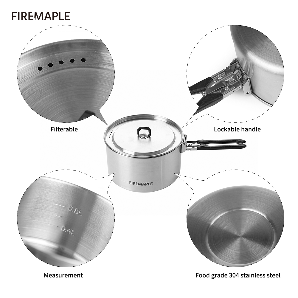 Pentole da campeggio in acero  - Camping Cooking Set Compact recensione e prezzo