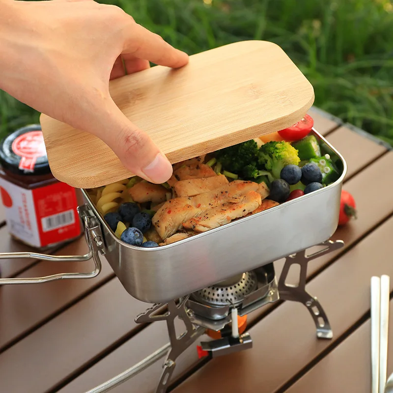 Lunch Box in acciaio inossidab - Camping Cooking Container recensione e prezzo