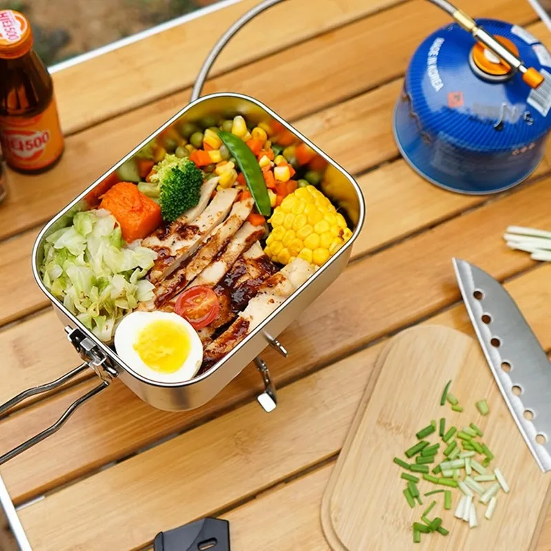 Lunch Box in acciaio inossidab - Camping Cooking Container recensione e prezzo