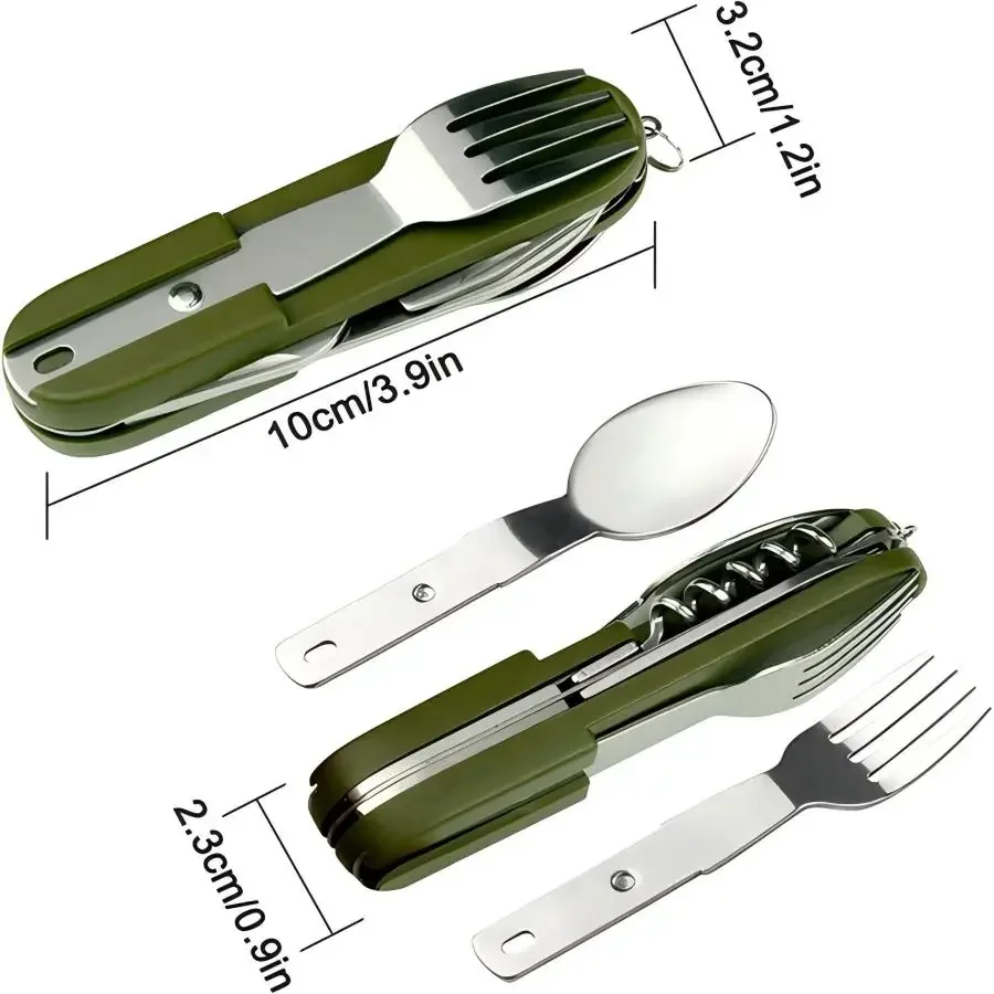 Set da Viaggio 5-in-1 in Accia - Camping Cooking Set Stainless Steel recensione e prezzo