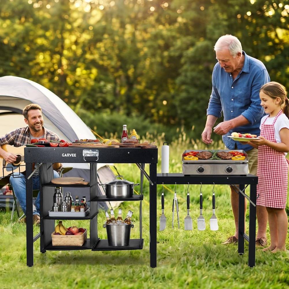 Tavolo Grill Pieghevole in Met - Camping Cooking Table recensione e prezzo