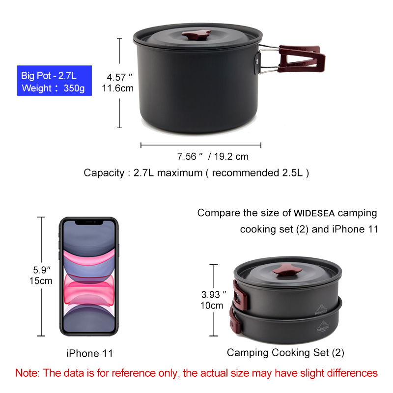 Widesea Set di pentole da camp - Camping Cooking And Eating Set recensione e prezzo