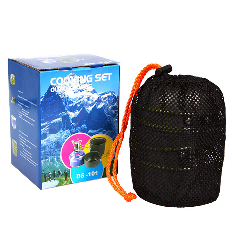 Kit di pentole da campeggio da - Camping Cooking Equipment Bag recensione e prezzo