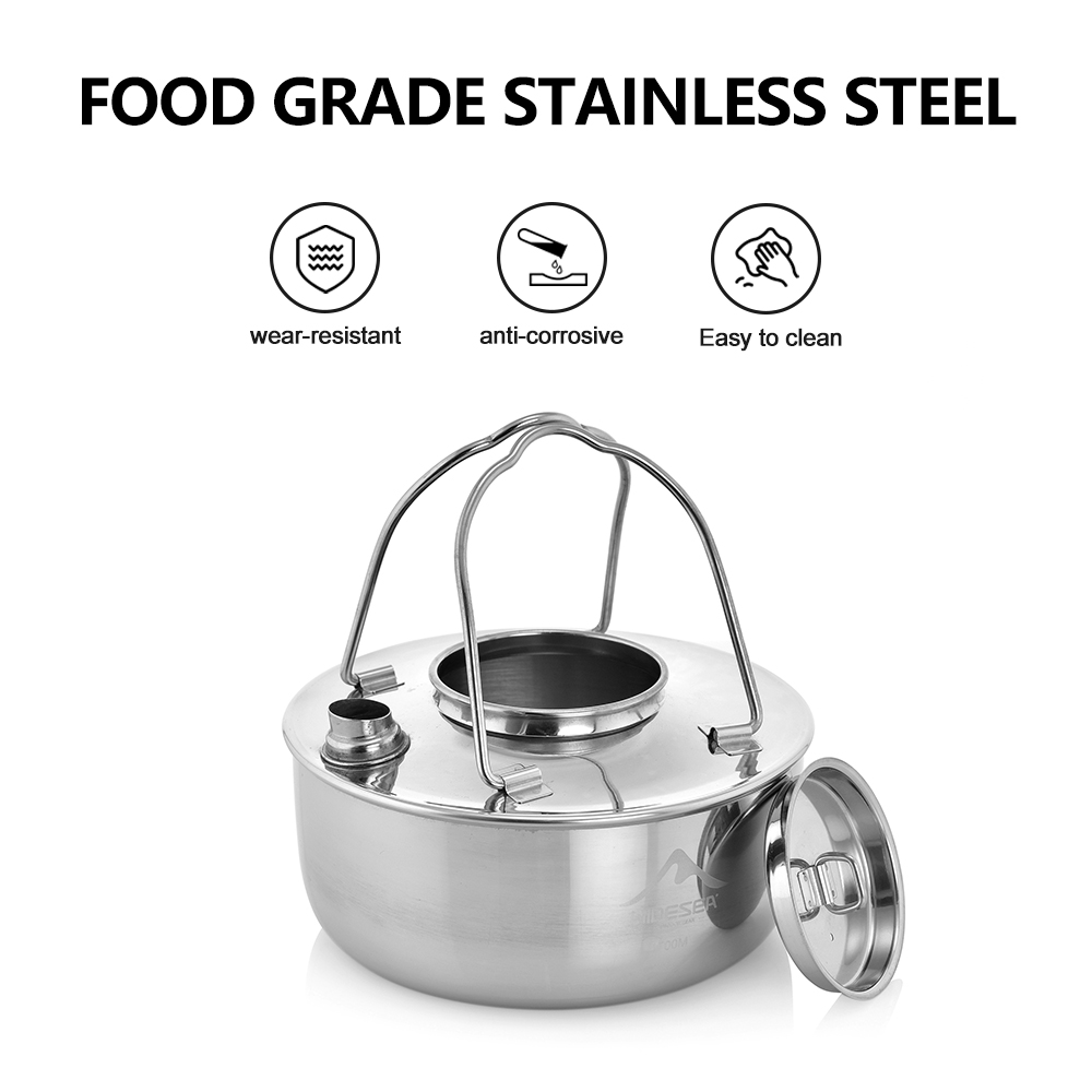 Widesea Camping Outdoor 1.7L S - Camping Cooking Set Stainless Steel recensione e prezzo