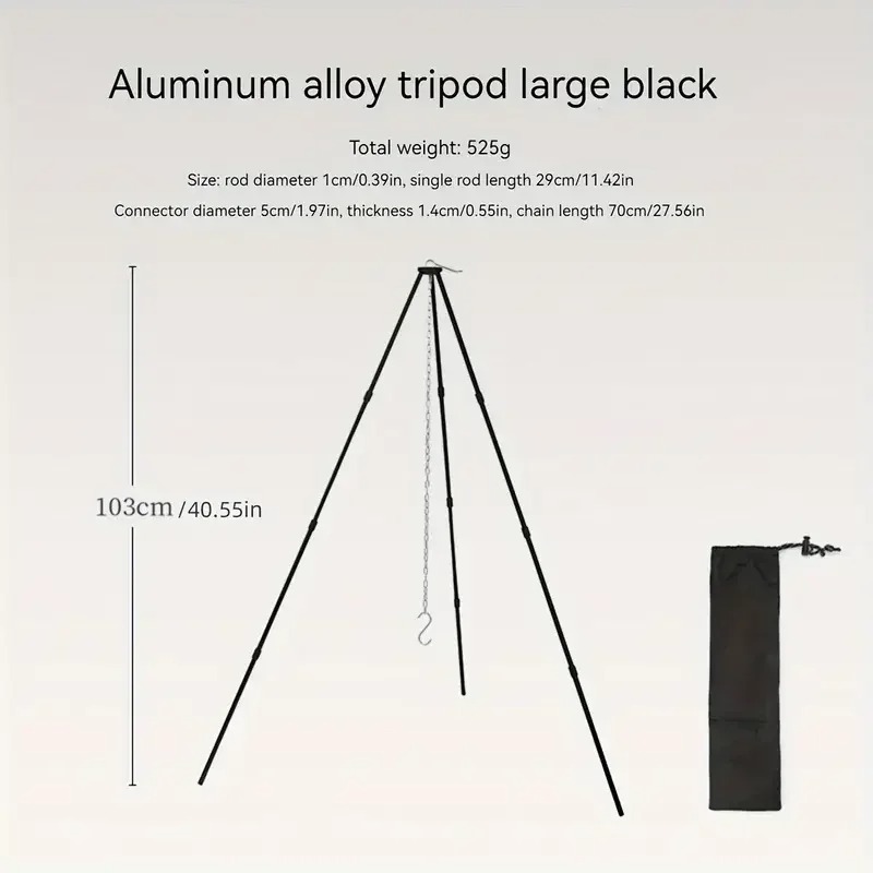 SSUNTAK Supporto Portatile e S - Camping Cooking Pot Tripod recensione e prezzo