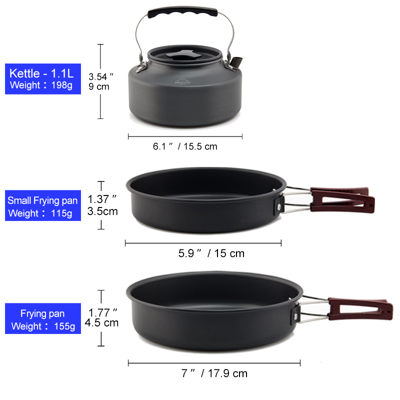 Widesea Set di pentole da camp - Camping Cooking And Eating Set recensione e prezzo