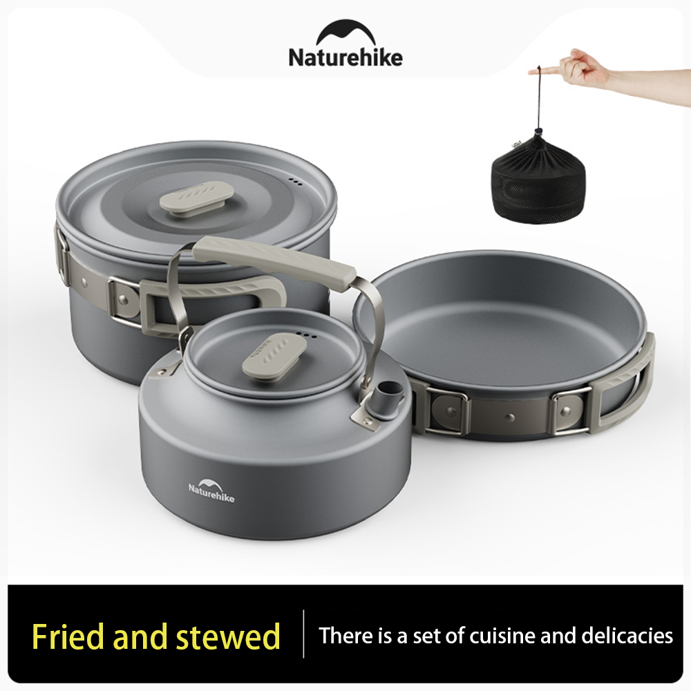 Naturehike Set di pentole da e - Camping Cooking Set Stainless Steel recensione e prezzo