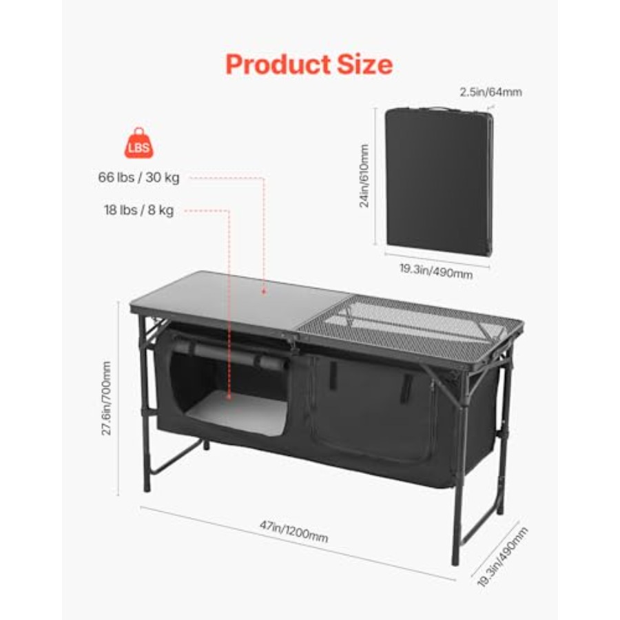 Tavolo da Cucina da Campeggio, - Camping Cooking Table recensione e prezzo
