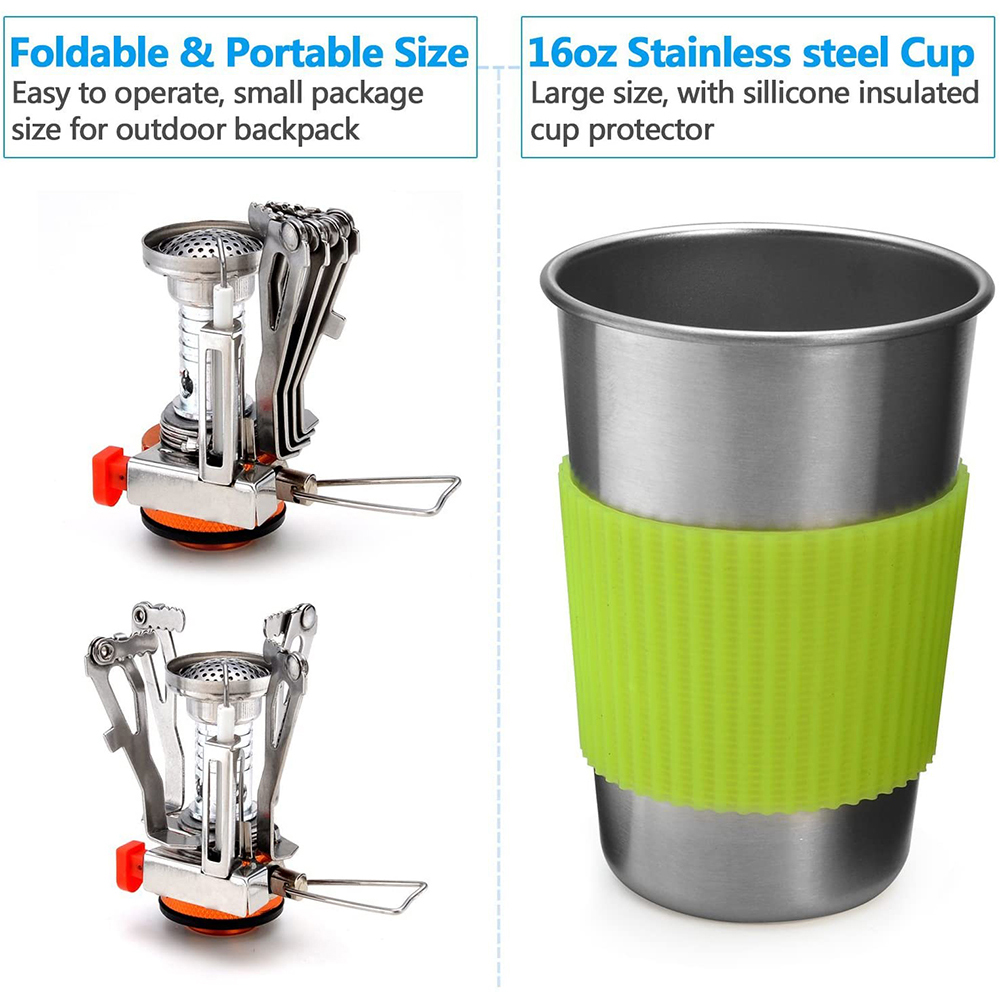 Kit di pentole da campeggio co - Camping Cooking Roll recensione e prezzo