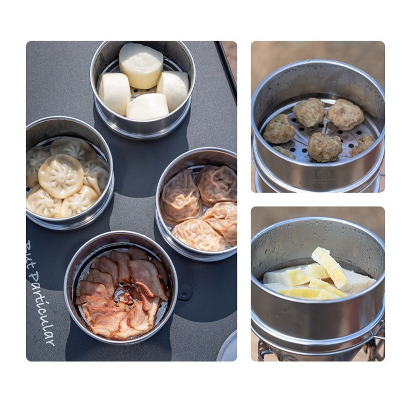 CAMPINGMOON Portatle Outdoor C - Camping Cooking Set Stainless Steel recensione e prezzo